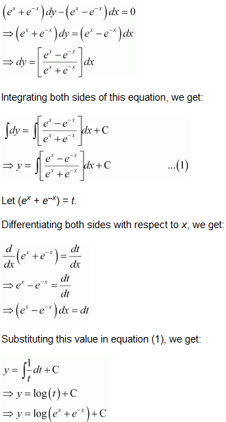 NCERT Solutions class 12 Maths Differential Equations