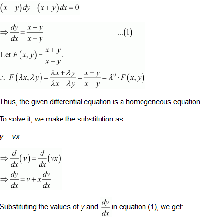 NCERT Solutions class 12 Maths Differential Equations