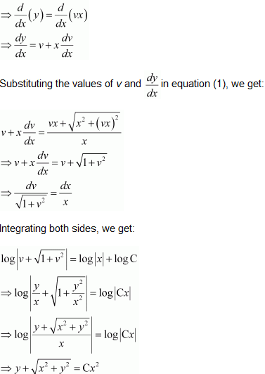 NCERT Solutions class 12 Maths Differential Equations