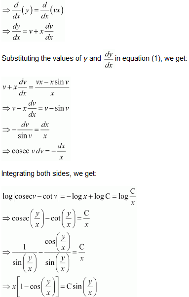 NCERT Solutions class 12 Maths Differential Equations