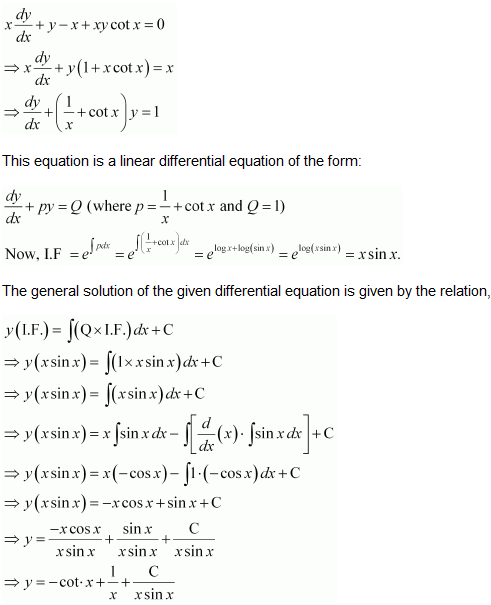 NCERT Solutions class 12 Maths Differential Equations