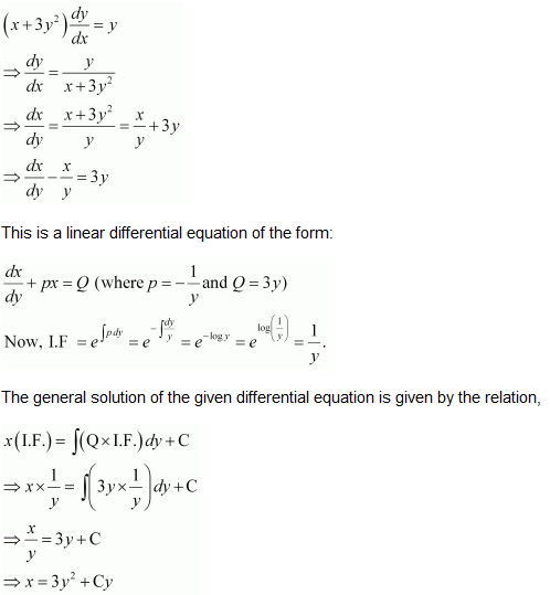 NCERT Solutions class 12 Maths Differential Equations