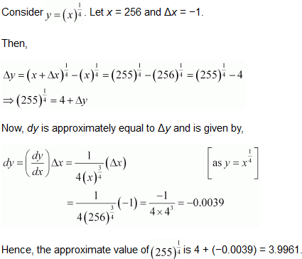 NCERT Solutions for Class 12 Maths Application of Derivatives