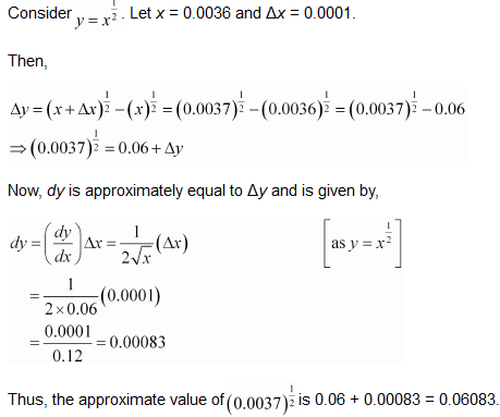 NCERT Solutions for Class 12 Maths Application of Derivatives