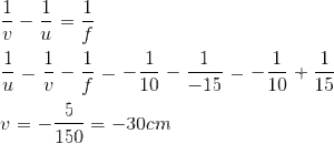 lens formula,