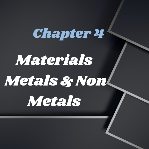 Materials Metals And Non Metals