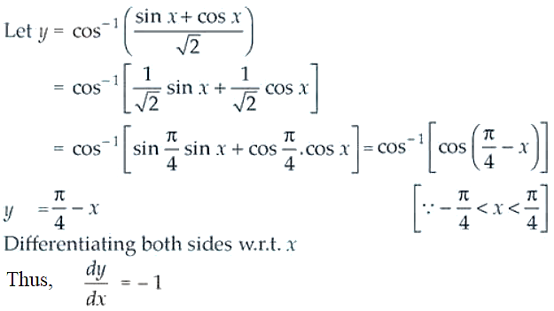 NCERT Exemplar Solutions Class 12 Mathematics Chapter 5 - 70