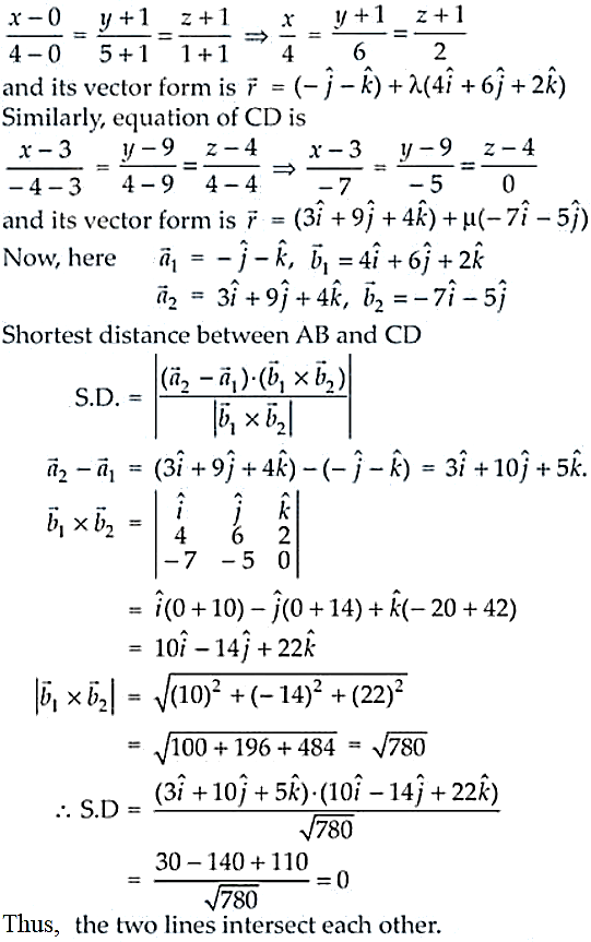 NCERT Exemplar Solutions Class 12 Mathematics Chapter 11 - 11